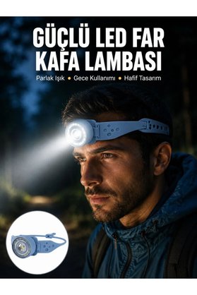 E Bulurum Led Kafa Lambası Kamp Yürüyüş Ve Gece Kullanımı İçin Yeni Nesil