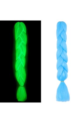 E Bulurum Fosforlu Neon Örgülük Saç Esperer 100 Gr. - Bebek Mavisi