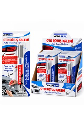 Go İthalat 12 Adet Metalik Gümüş Oto Rötuş Kalem Fırça Uç 5Ml () Glbl-Stl57839