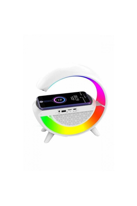 Atlasnua® Bluetooth Hoparlör G Şekli Atmosfer Akıllı Rgb Lamba Wireless Kablosuz Şarj