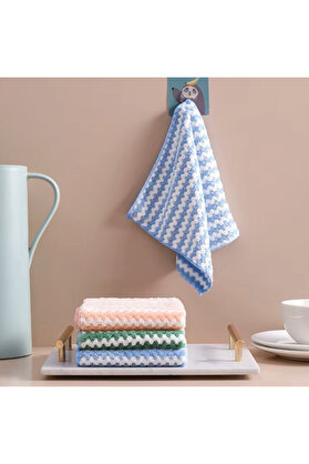 Ethab Ticaret Glbl-Tstil4136 5 Li Mikrofiber Temizlik Bezi Seti - 30X30 Cm - Karışık Renkler