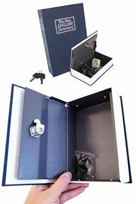 Ethab Ticaret Glb-Stl41414 Gizli Kasa Kilitli Sözlük Görünümlü 18Cm Gizli Kasa Büyük Boy Anahtarlı