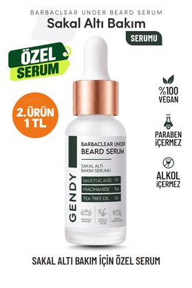 GENDY Sakal Serumu - Güçlendirici Canlandırıcı ve Batık Kıl Karşıtı - Salisilik Asit %1 Niacinamide %4 Tea Tree Oil %1 Jojoba Oil %2 | 30 ML