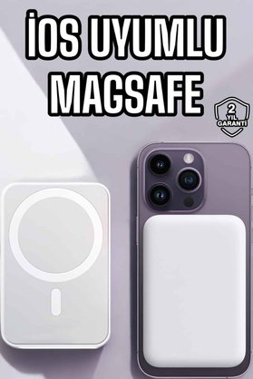 Eco Lounge 5000 Mah İos Uyumlu Magsafe Kablosuz Şarj Hızlı Şarj Desteği