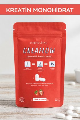 Fortis Vital Creaflow Çiğnenebilir Kreatin 80 Tablet