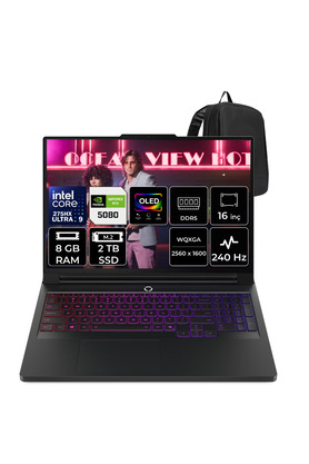 Lenovo Legion Pro 7 16IAX10H Intel Core Ultra 9 275HX RTX 5080 16GB 175W 8GB RAM 2TB SSD 16" Wqxga OLED 240Hz FreeDOS 83F500GGTRP304 Gaming Laptop + PER4 Çanta
