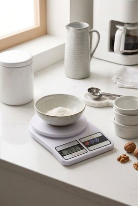 ARVALE Dijital Hassas 10 Kg Mutfak Terazisi Tartısı Lcd Ekranlı
