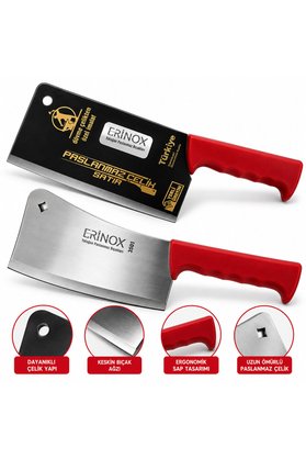 Go İthalat No-1 3.5Mm Dövme Çelik - Kurban Satır Yatağan Paslanmaz Renkli Plastik Saplı () Glbl-Stl57839