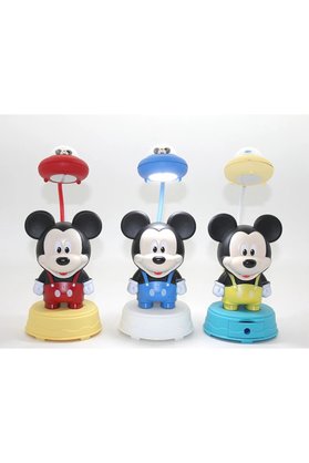 Evimdeyokyok Mickey Mouse Masa Üstü Lamba Şarjlı Usb Alk2714