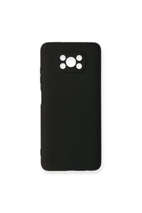 Ethab Ticaret Glb-Stl41414 Pocophone X3 Kılıf Nano İçi Kadife Silikon - Siyah
