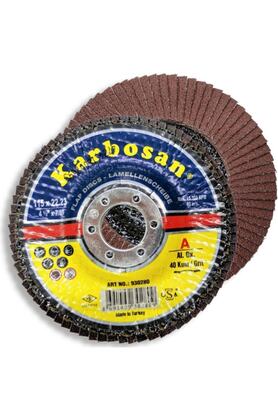 KARBOSAN Flap Disk 115 mm 60 Kum Ao 10 Adet