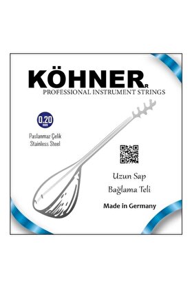 Köhner Saz Teli̇ 0.20 Uzun Sap Bağlama Teli̇