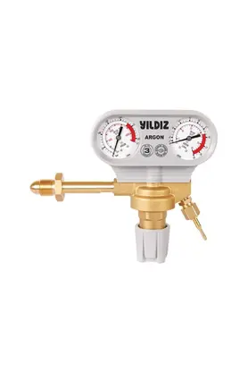 Yıldız Gaz Armatürleri 5350SV Basınç Düşürücü CO2 - (Gaz Açma Kapama Vanalı )