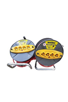 ASFAR Welder Seyyar Makaralı Uzatma Kablo 3x1,5 Mm 35 Metre