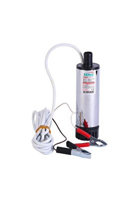 Kemos Di̇cle Krom 12V Dalgıç Mazot Ve Sıvı Aktarım Pompası