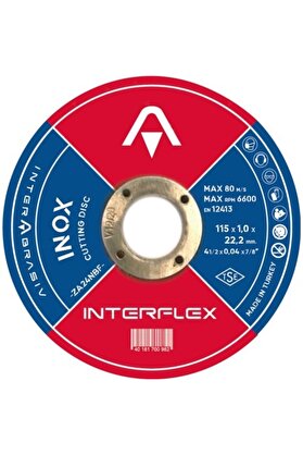 Interflex Inox Kesici Disk 115x1.0x22.23 mm 50 Adet