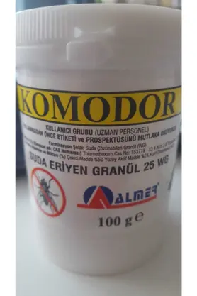 Almer Komodor Suda Eri̇yen Granül 25 Wg Si̇nek Yemi̇ 100 Gr