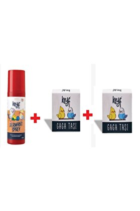 Keyf Bi̇t Pi̇re Dermabi̇t Sprey + Keyf Gaga Taşı 2 Adet
