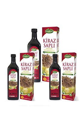 Mindivan Kiraz Sapı Mısır Püskülü Detox Suyu 1 lt X 3 Adet