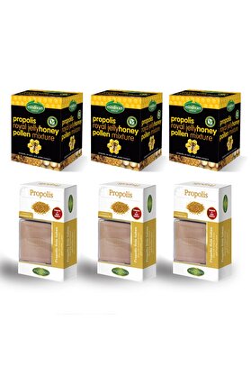 Mindivan Propolis Arı Sütü Bal Polen Ve Propolis Sabun X 3 Adet
