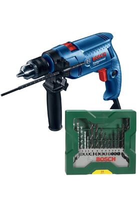 Bosch Gsb 550 Darbeli Matkap 500 Watt + 15 Parça Matkap Ucu Seti