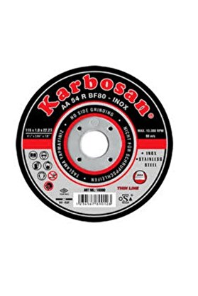 KARBOSAN 115x1 Inox Kesme Taşı 1adet Kb155