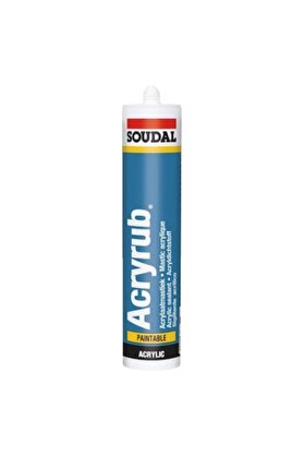 yeditepe osmanlı Soudal Acryrub Silikonize Mastik 500 Gr Beyaz
