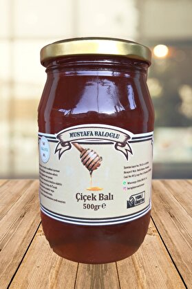 Mustafa Baloğlu Bal Ürünleri̇ Çi̇çek Balı (Ihlamur,Kestane,Keki̇k ...)(Organi̇k) 500 Gr