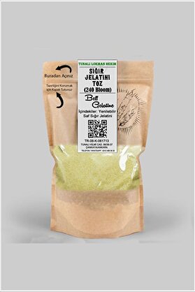 Dr. Gusto 240 Bloom Yenilebilir Toz Jelatin (sığır Jelatini) 100 Gr