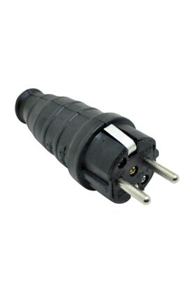 Tenpo Monofaze Kauçuk Topraklı Erkek Fiş 16a (siyah) 220v