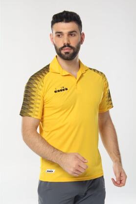 Di̇adora Uni̇sex Sarı Ri̇ti̇m Kamp Polo T-Shi̇rt
