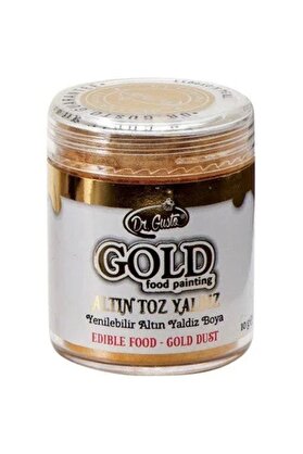 Dr. Gusto Yenilebilir Altın Metalik Toz Sim Boya 10 Gr