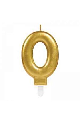 Go İthalat 0 Rakam Mum Gold Renk (4107)