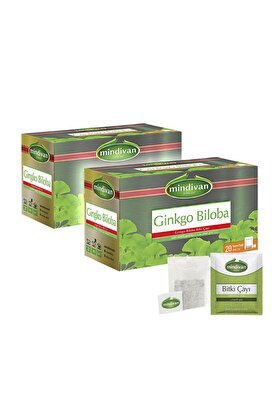 Mindivan Ginkgo Biloba Çayı 20'li Bitki Çayı X 2 Adet