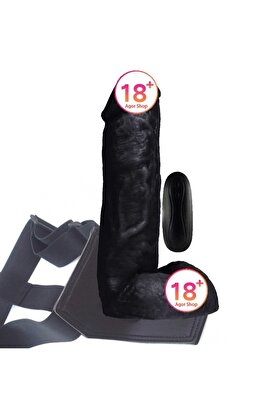 Meyrabest Di̇ldo Seri̇es Kassadi̇n 20 Mod Kemerli̇ Zenci̇ Ti̇treşi̇mli̇ Peni̇s 17.5 Cm