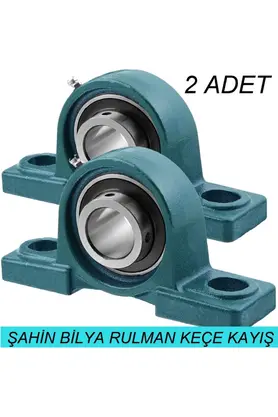 Şahin Bilya Ucp 208 Yataklı Rulman P208 Bilyalı Yatak 40mm Iç Ölçü (2.li Paket)
