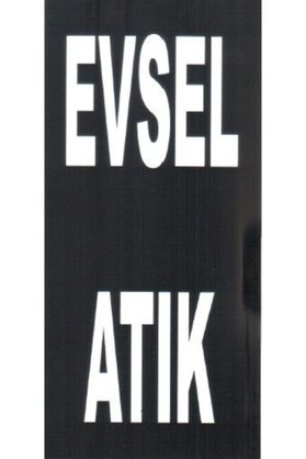 Kamusalmarket Evsel Atık Etiketi 9,5 X 21 Cm