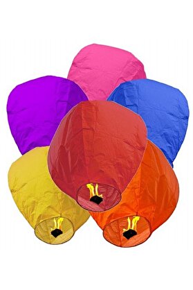 İRHANLAR Dilek Feneri 10 Adet Dilek Balonu Sky Lantern Yılbaşı Sevgililer Günü Doğum Günlerine Özel