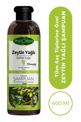 Phytoflora Tuzsuz Tüm Saç Tiplerine Özel Zeytinyağlı Bitkisel Şampuan 400 Ml
