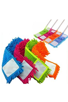 rennway Paspas Yedeği Mikrofiber Makarna Mop Paspas Yedeği 60 cm