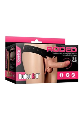 Meyrabest Rodeo 20 Cm Gerçekçi̇ Ten Dokusunda Ekstra Yumuşak İçi̇ Boş Kemerli̇ Peni̇s