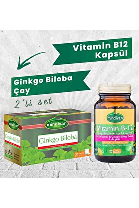 Mindivan Vitamin B12 Kapsül Ve Ginkgo Biloba Çay