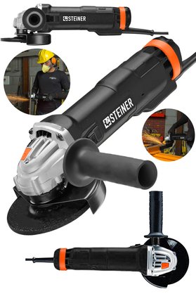 STEİNER Alman 4200 W Metal Şanzuman Bakır Sargılı Avuç Içi Taşlama Demir Metal Kesme Makinesi Spiral 125 Mm