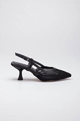 Lumi̇s Shoes Kadın Si̇yah Fi̇leli̇ Topuklu Ayakkabı