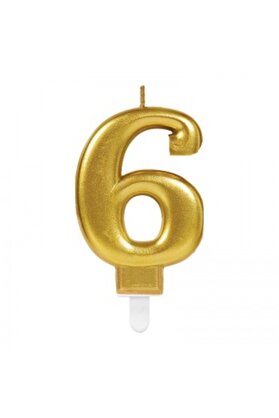 Go İthalat 6 Rakam Mum Gold Renk (4107)