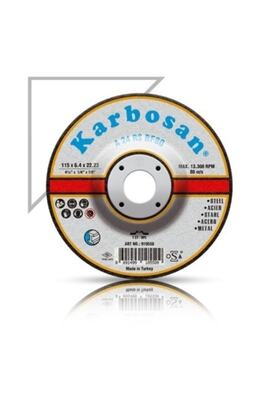 KARBOSAN 115*6 Metal Taşlama Taşı 25 Adet