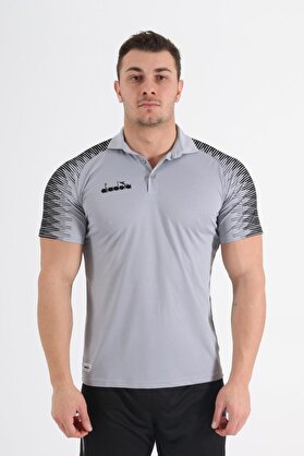 Di̇adora Ri̇ti̇m Kamp Polo T-Shi̇rt Gri̇