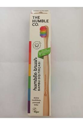 Humble Brush The Humble Co. Bambu Yetişkin Hassas (Sensitive) Diş Fırçası (Renkli) 0.10Mm Ultra Yumuşak Fırça Kılları, Hassas Diş Ve Diş Etleri İçin, Bambu Sap, Vegan