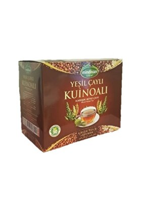 Mindivan Yeşil Çaylı Kinoa Karışık Bitki Çayı 30 Süzen Poşet