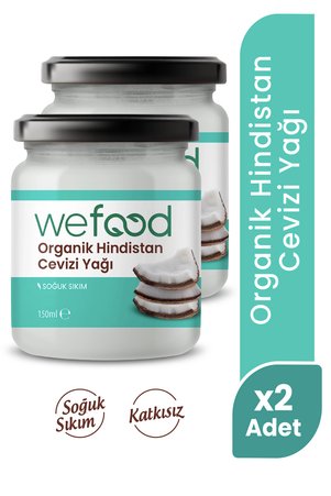 Wefood Organik Hindistan Cevizi Yağı 150 ml 2'li